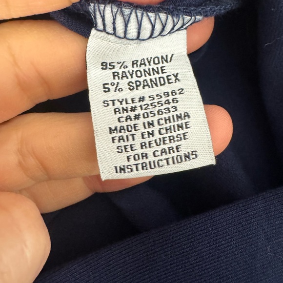 Habitat Perfect 3-piece Navy Set - blazer, wide leg pant sleeveless tank Large - Picture 7 of 13